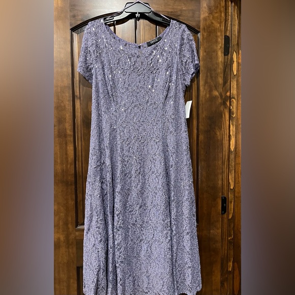 Formal Sequin Lace Midi Dress - Never Worn - Picture 2 of 4